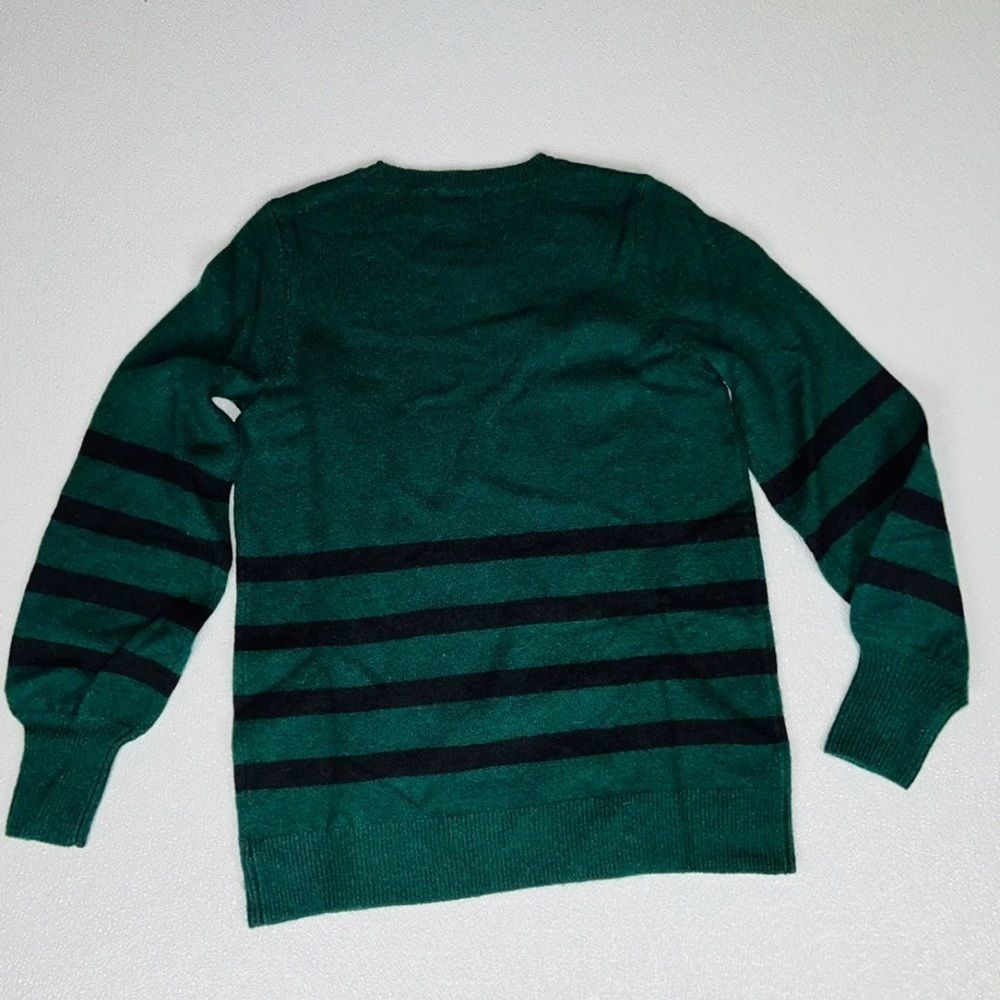 Michael Kors Womens Striped Pullover Sweater Green Size S NWT - Picture 9 of 11